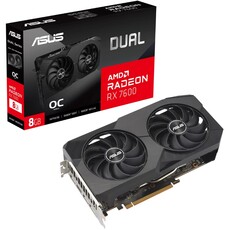 ASUS Dual Radeon RX 7600 OC Edition 8GB GDDR6 Graphics Card (90YV0IH1-M0NA00)