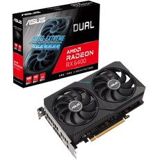 ASUS Dual Radeon RX 6400 4GB GDDR6 Graphics Card