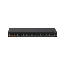 Dahua 16-Port Unmanaged Gigabit PoE Switch PoE Budget total 190W (DH-PFS3016-16GT-190)