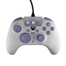 Turtle Beach REACT-R Wired Controller for Xbox Series X|S and PC – White&Purple