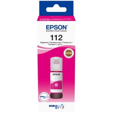 Genuine Epson EcoTank 112 70ml Pigment Magenta Ink Bottle (C13T06C34A)