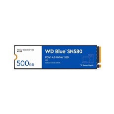 Western Digital Blue SN580 500GB M.2 2280 PCIe NVMe Gen4 x4 Solid State Drive (WDS500G3B0E)