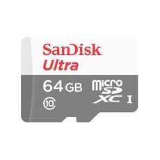 SanDisk 64GB Ultra microSDHC/microSDXC UHS-I card (SDSQUNR-064G-GN3MN)