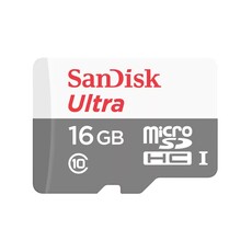 SanDisk 16GB Ultra microSDHC/microSDXC UHS-I card (SDSQUNS-016G-GN3MN)