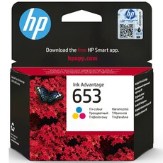 Genuine HP 653 Tri-Colour Ink Advantage Cartridge (3YM74AE)