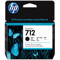 Genuine HP 712 80ml Black DesignJet Ink Cartridge (3ED71A)