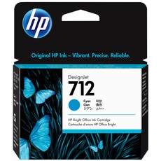 Genuine HP 712 29ml Cyan DesignJet Ink Cartridge (3ED67A)