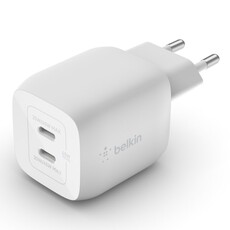 Belkin Dual 45W USB-C PD GAN Fast White Charger (WCH011VFWH)