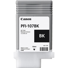 Genuine Canon PFI-107BK 130ml Black Ink Cartridge (6705B001AA)