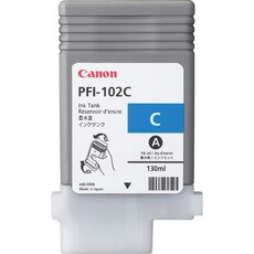 Genuine Canon PFI-102C 130ml Cyan Ink Cartridge