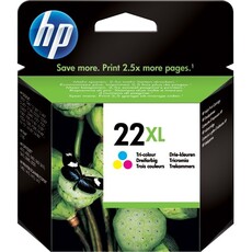 Genuine HP 22XL Tri-colour Inkjet Print Cartridge Blister Pack (C9352CE#301)