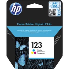 Genuine HP 123 Tri-color Ink Cartridge Blister Pack (F6V16AE#301)