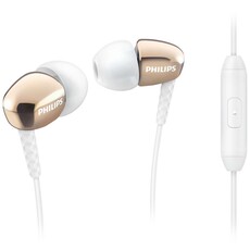 Philips SHE3905 In-Ear Headphones with Mic - Gold