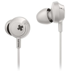 Philips SHE4305 BASS+ Headphones with Mic - White