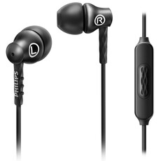 Philips SHE8105 In-Ear Headphones with Mic - Black