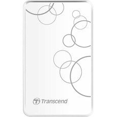 Transcend StoreJet 25A3 1TB 2.5-inch USB 3.1 External Hard Drive (TS1TSJ25A3W) - White