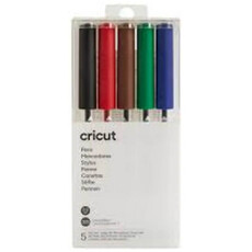 Cricut Explore + Maker Extra Fine Point Pen Set 5-Pack - Basics (CC EM EXT FINE POINT PEN SET 5PK)