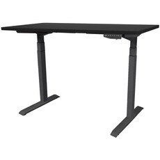 LEKKERMOTION Rectangular Height Adjustable Study Desk (140x70 Top) 2/2 - Black (LM-ET268-BLACK)