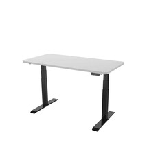 LEKKERMOTION 3-Stage L-Shape Leg Height Adjustable Desk (160x130 Top) 3/3 - Black (LM-ET223L(IB)-BLACK)