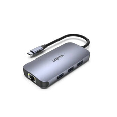 Unitek uHUB N9+ 9-in-1 USB-C Ethernet Hub (D1071A) - with HDMI, 100W Power Delivery and Dual Card Reader