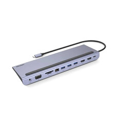 Unitek uHUB 11+ 11-in-1 USB-C Ethernet Hub with MST Triple Monitor (D1022B) - with Dual HDMI, 100W PD, Dual Card Reader