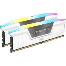 Corsair VENGEANCE RGB 32 GB (2 x 16GB) DDR5 DRAM 6000MHz C40 Desktop Memory Kit (CMH32GX5M2B6000C40W)