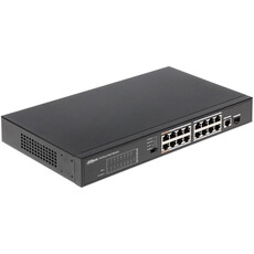 Dahua 16 x 10/100Mbps POE RJ45 1 x Gigabit Combo (RJ45/SFP) Switch (DH-PFS3117-16ET-135)