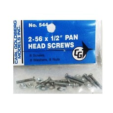 Screw cg pan head 2-56x1/2  (8)