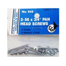 Screw cg pan head 2-56x3/4  (8)