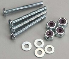 Bolt set w/lock nuts dub 2-56x0.50 (4)