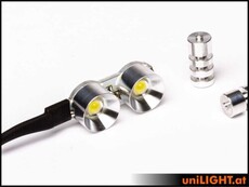 12mm double spot light ul 2x4w short wh