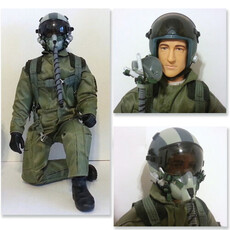 Warbird pilot jet green 1/5-1/6