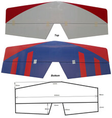 Stabilizer covered (red/wh/blue) sls