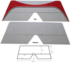 Stabilizer covered (red/wh) m sls