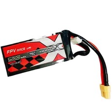 Batt maniax 4s 1500 75c (xt-60) fpv race