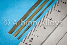 Brass l channel alb 1.5x1mm