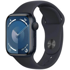 Apple Watch Series 9 (GPS 45mm) Midnight Aluminium Case with Midnight Sport Band - S/M (MR993QR/A)