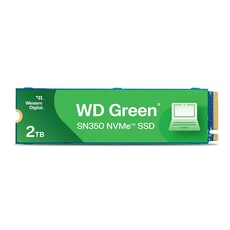 WD Green SN350 2TB M.2 2280 QLC PCIe NVMe Gen3 Solid State Drive (WDS200T3G0C)