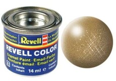 Paint enamel metallic brass revell