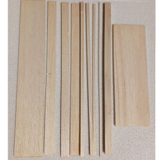 Balsa strips  offcuts  (large)