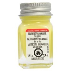 Enamel paint testors gloss light yellow