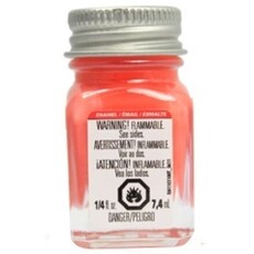 Enamel paint testors gloss orange