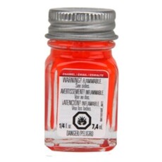 Enamel paint testors fluorescent red