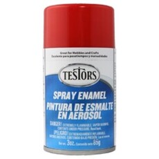 Enamel spray testors red 85g can