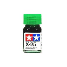 Paint x-25 clear green enamel