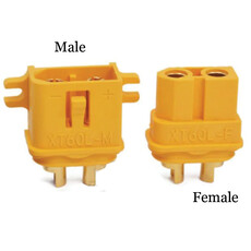 Ace connector xt60l w/mount (male & fem)