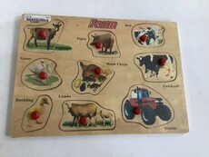 Puzzle nails farm animals & tractor slw