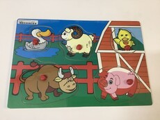 Puzzle nails farm animals slw