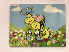 Puzzle raised bee carry honey slw