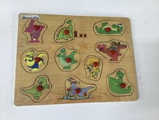 Puzzle nails funny dino`s slw